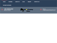 Tablet Screenshot of hadooptrainingonline.com